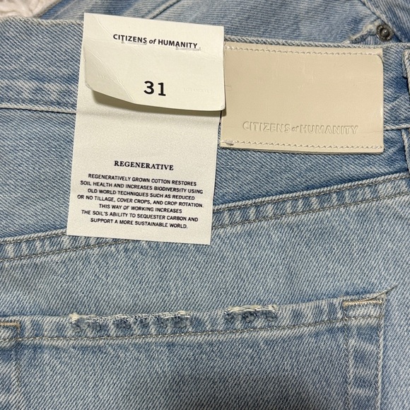 NWT Citizens of Humanity Brynn Drawstring Jean Shorts Jesamyn 31 5.5” inseam - Picture 6 of 10